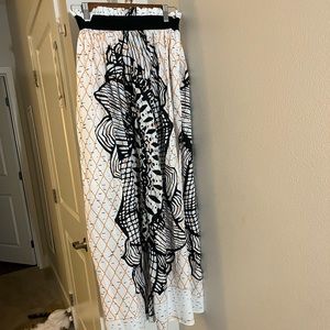 SheIn Print Split Skirt